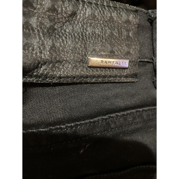 Rawyalty Mens Black Straight Leg Jeans Size 36 - Picture 6 of 7
